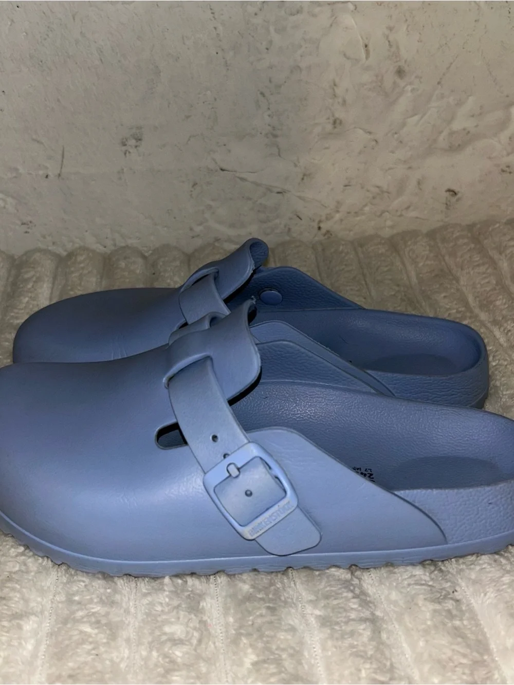 Birkenstock Light Blue Slip-On Clog with Adjustable Buckle - Men
